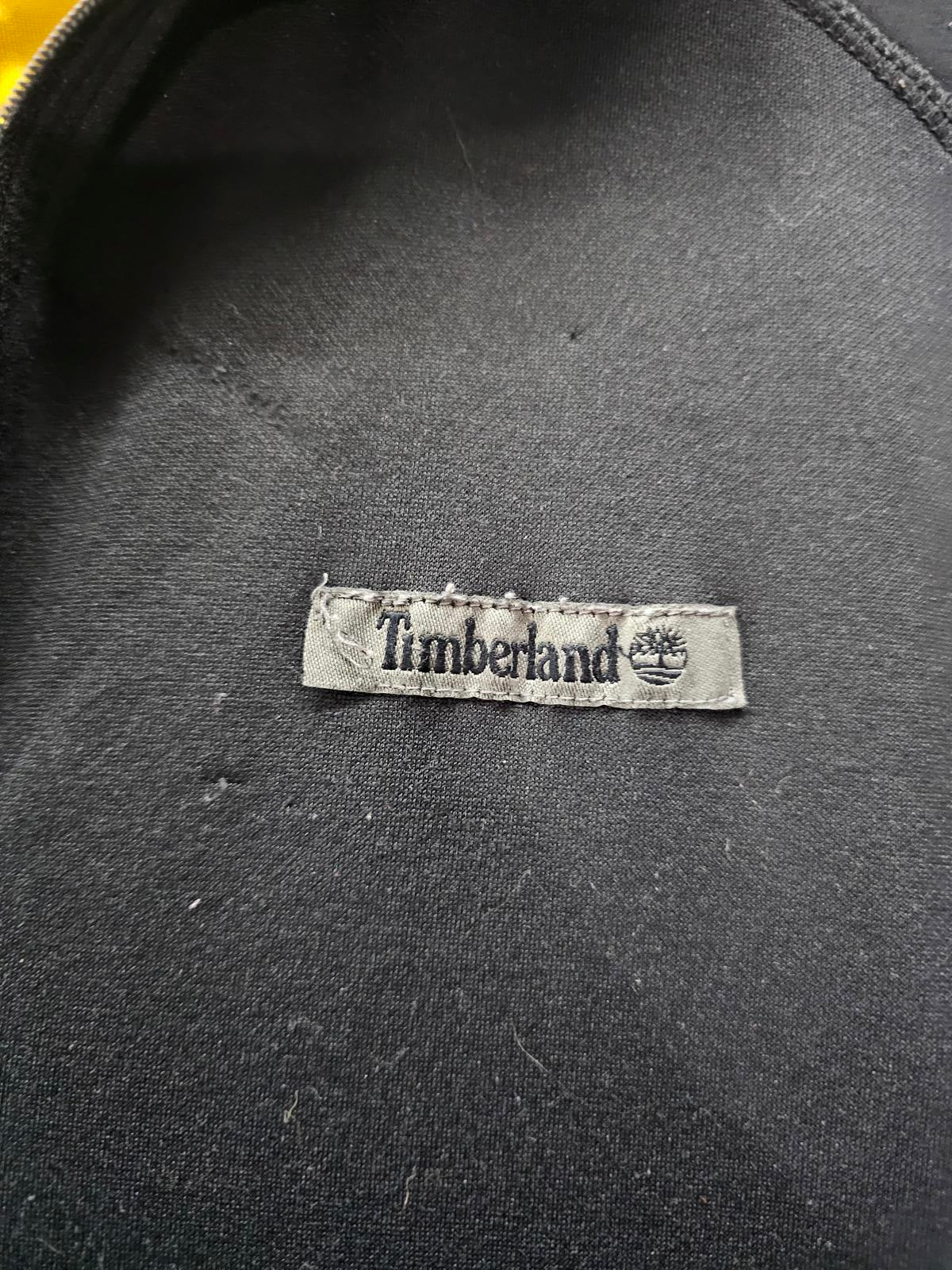 Timberland Men’s Black & Yellow Quarter-Zip Pullover Size M