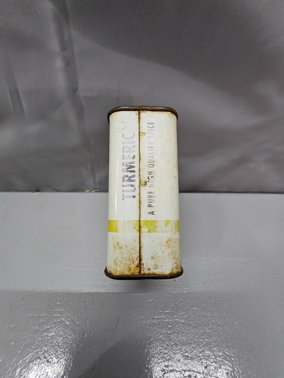 Vintage Ann Page pure ground TURMERIC 2 oz tin, empty