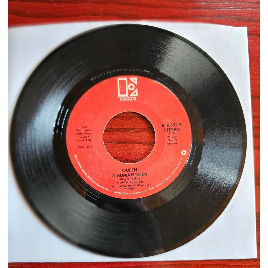 Queen A Human Body / Play The Game 45 RPM Vinyl Record Elektra