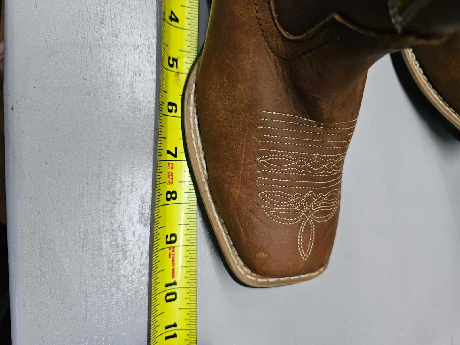 Ranger’s Boots Men’s Western Cowboy Boots Brown Leather Size ~8.5” Sole