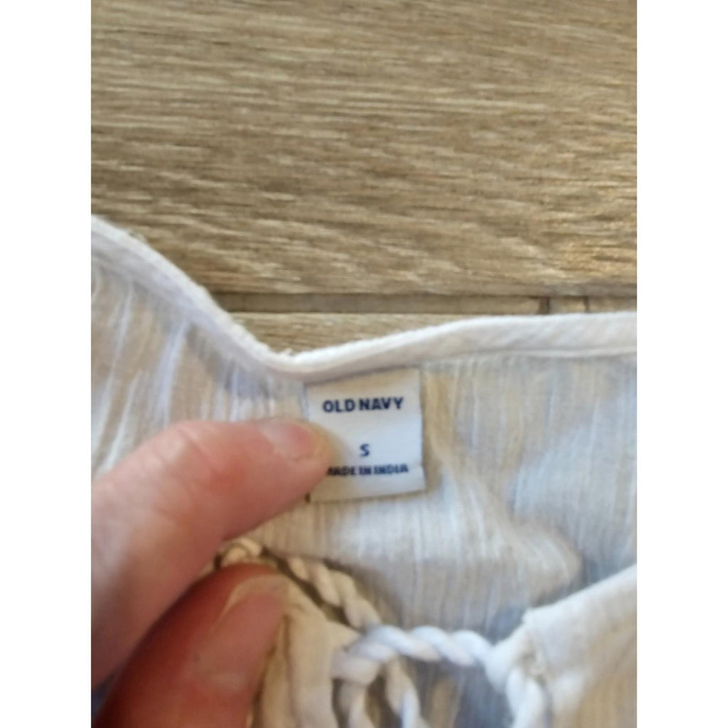 Old Navy White Eyelet Boho Tunic Swim Cover Up Size S