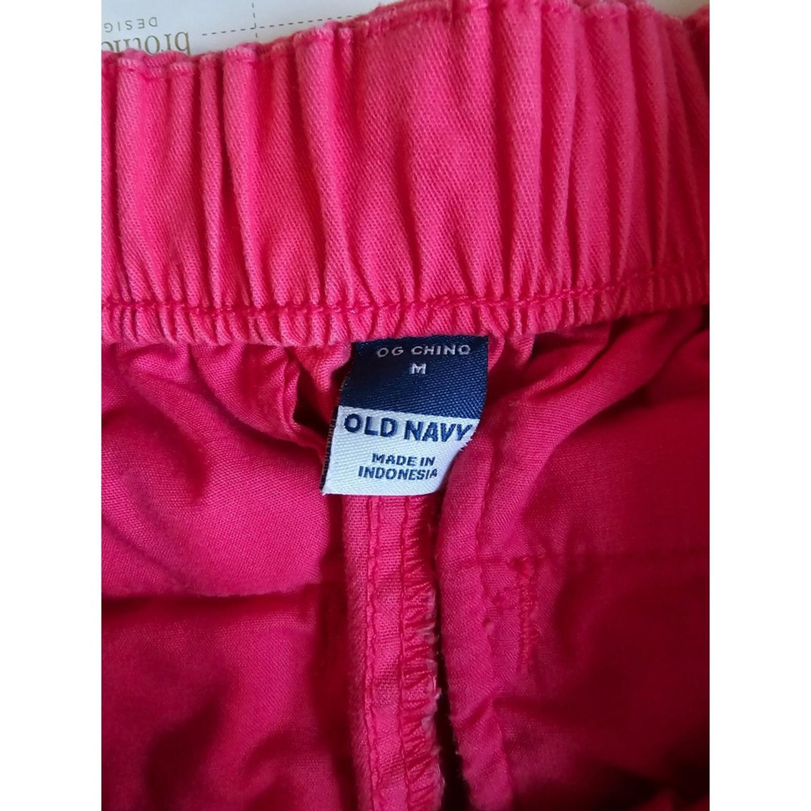 Old Navy Hot Pink OG Chino Shorts Small High Waist Pockets Casual