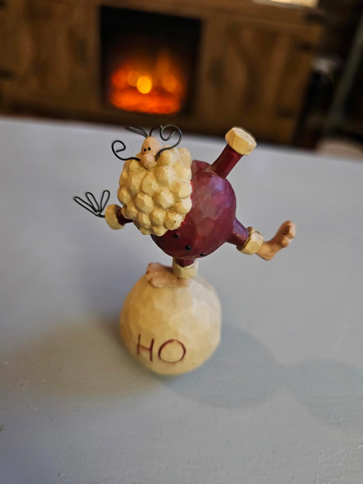 Santa on a Ball Jim Shore Ornament Ho Ho Ho Balance Act