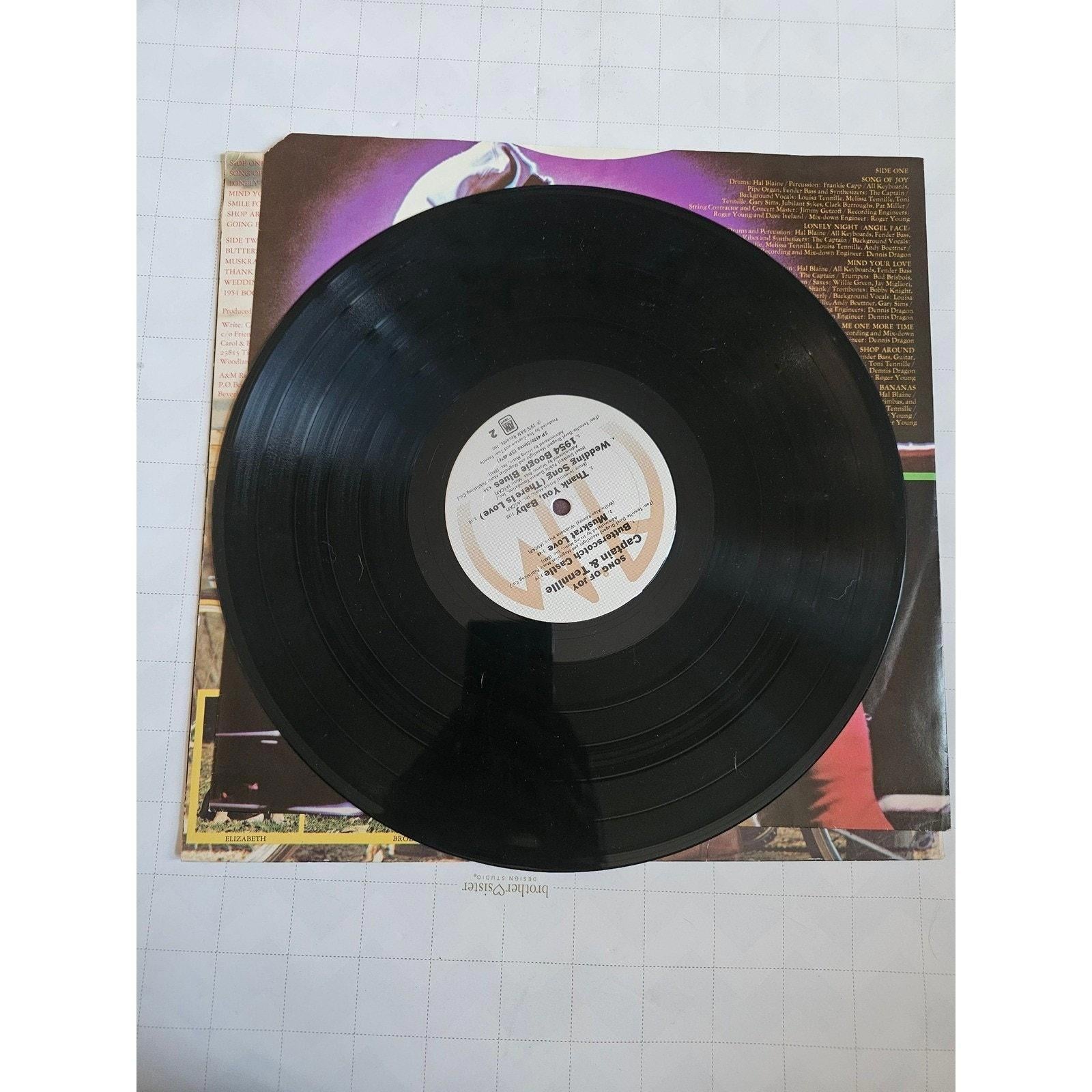 Captain & Tennille Song of Joy Vinyl Record LP 1976 A&M Records Vintage Music - good-g-