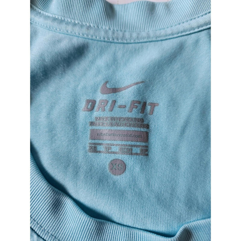 Nike Dri Fit Tank Top Size XS Women's Light Blue Running Racer Back Tee