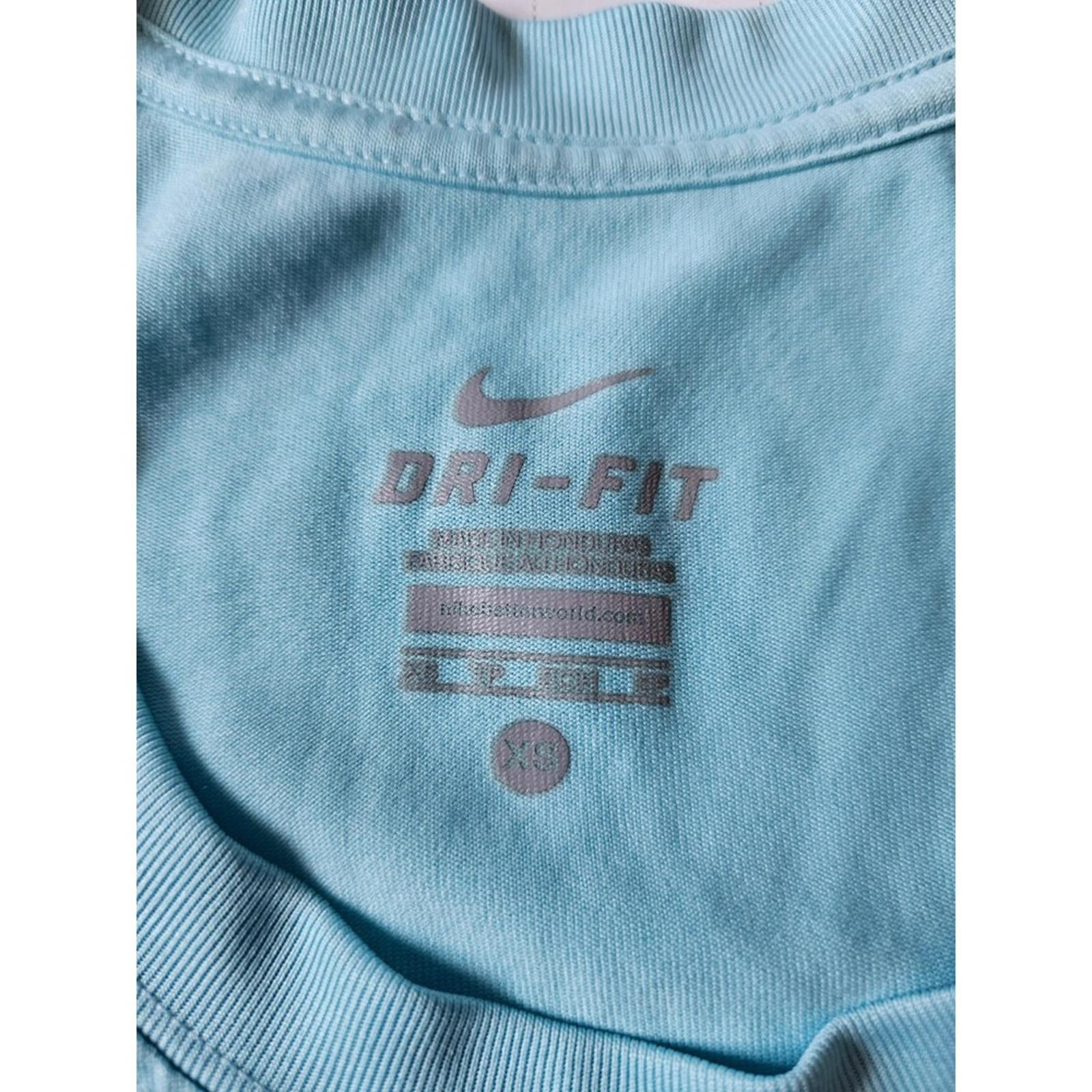 Nike Dri Fit Tank Top Size XS Women's Light Blue Running Racer Back Tee