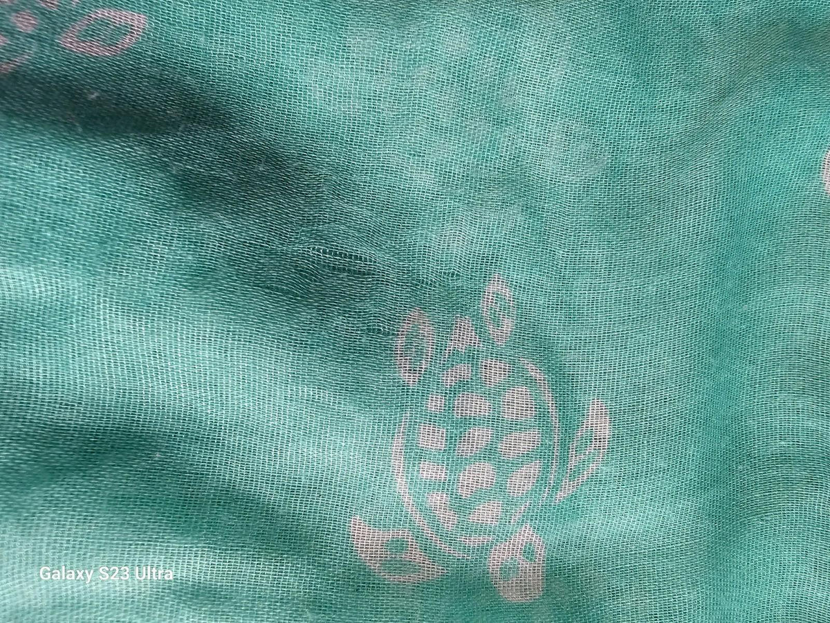 3-Pack Scarf Bundle – Sea Turtles, Ombre Ruffles, and Boho Lace Fringe