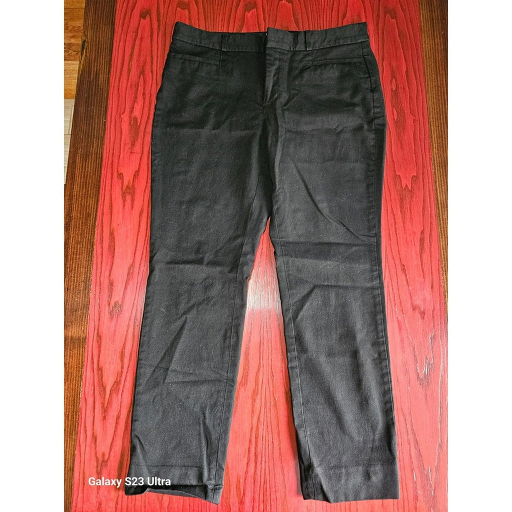 Banana Republic Black Slim Ankle Pants Size 10 Stretch Work Dressy