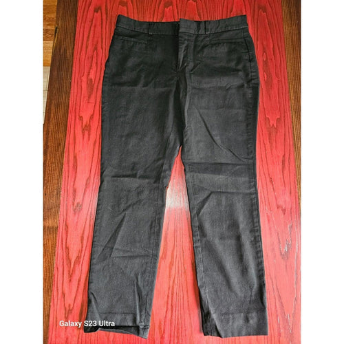 Banana Republic Black Slim Ankle Pants Size 10 Stretch Work Dressy