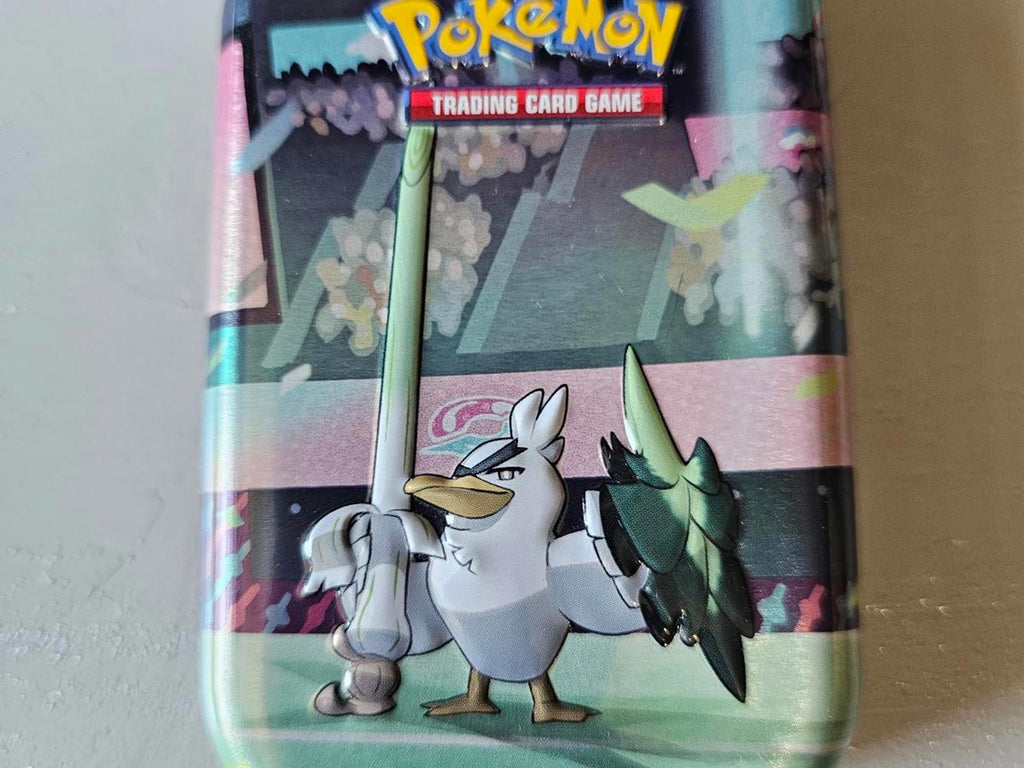 Pokémon Mini Tin Galarian Sirfetch’d Sword & Shield Series Empty Collectible