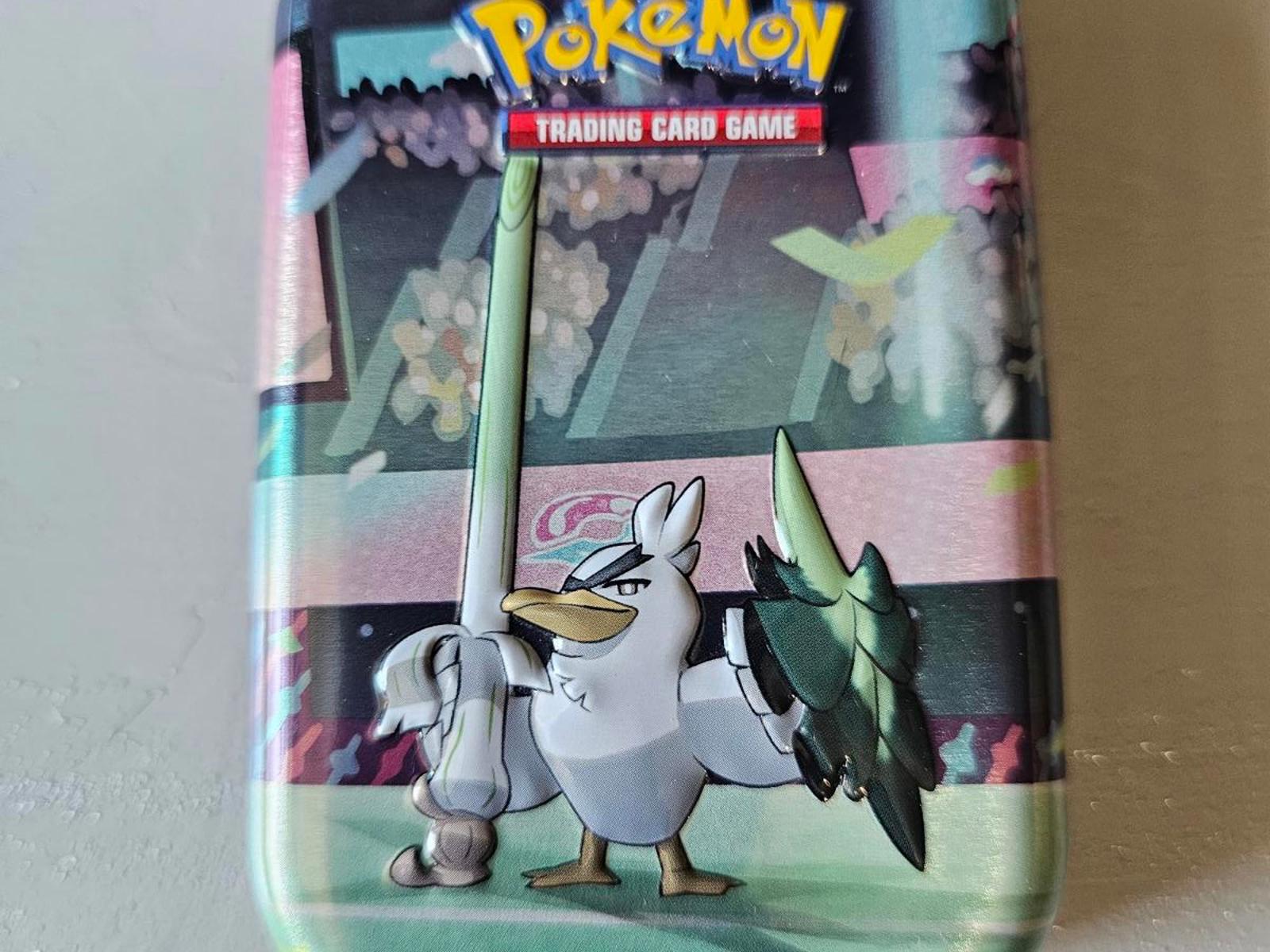 Pokémon Mini Tin Galarian Sirfetch’d Sword & Shield Series Empty Collectible