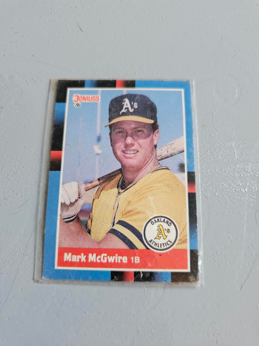 Vintage Mark McGwire Oakland Athletics Baseball Card - 1986 Donruss