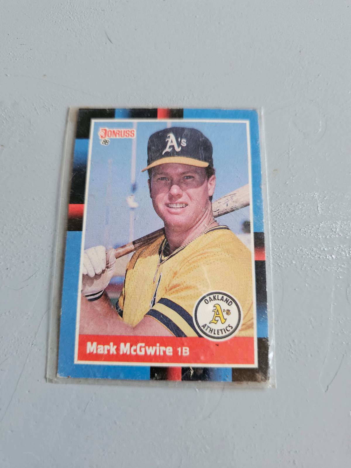 Vintage Mark McGwire Oakland Athletics Baseball Card - 1986 Donruss