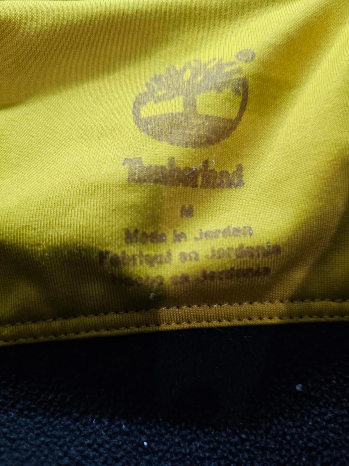 Timberland Men’s Black & Yellow Quarter-Zip Pullover Size M