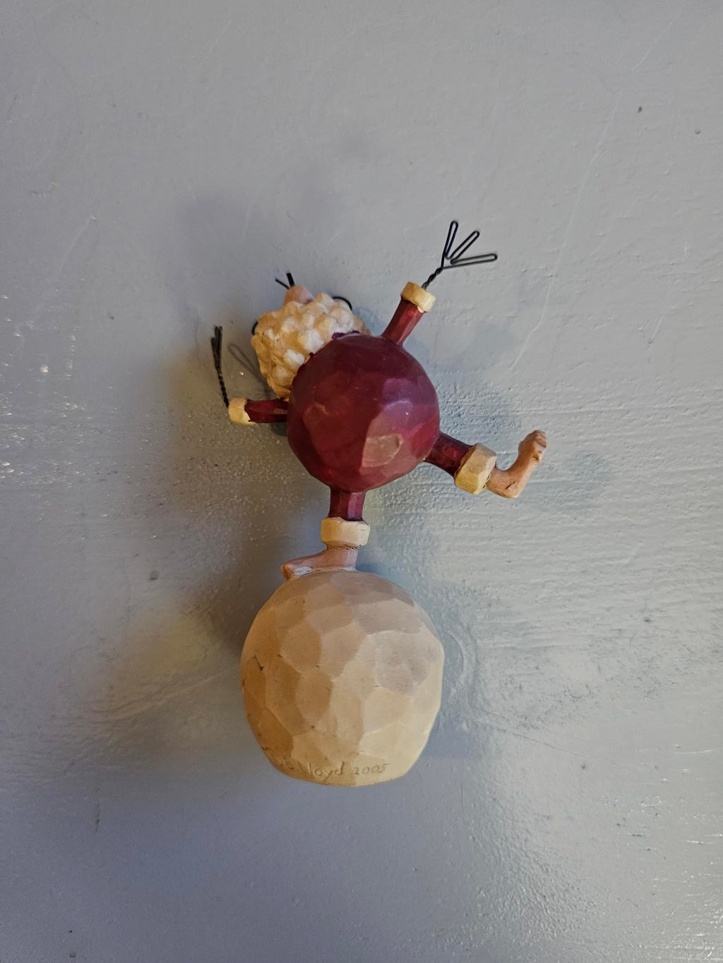 Santa's Balancing Act Holiday Ornament