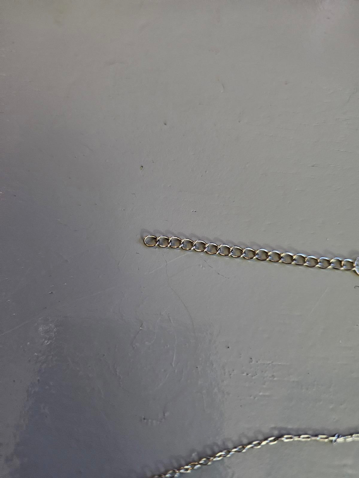 Silver Rhinestone Drop Necklace Broken Clasp Fixer Upper Sparkle Project