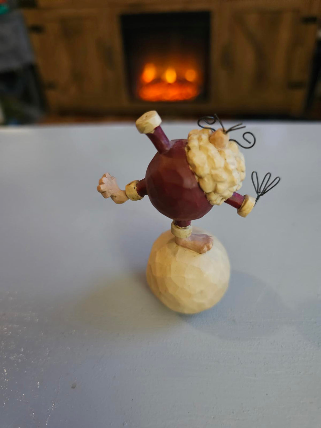 Santa on a Ball Jim Shore Ornament Ho Ho Ho Balance Act