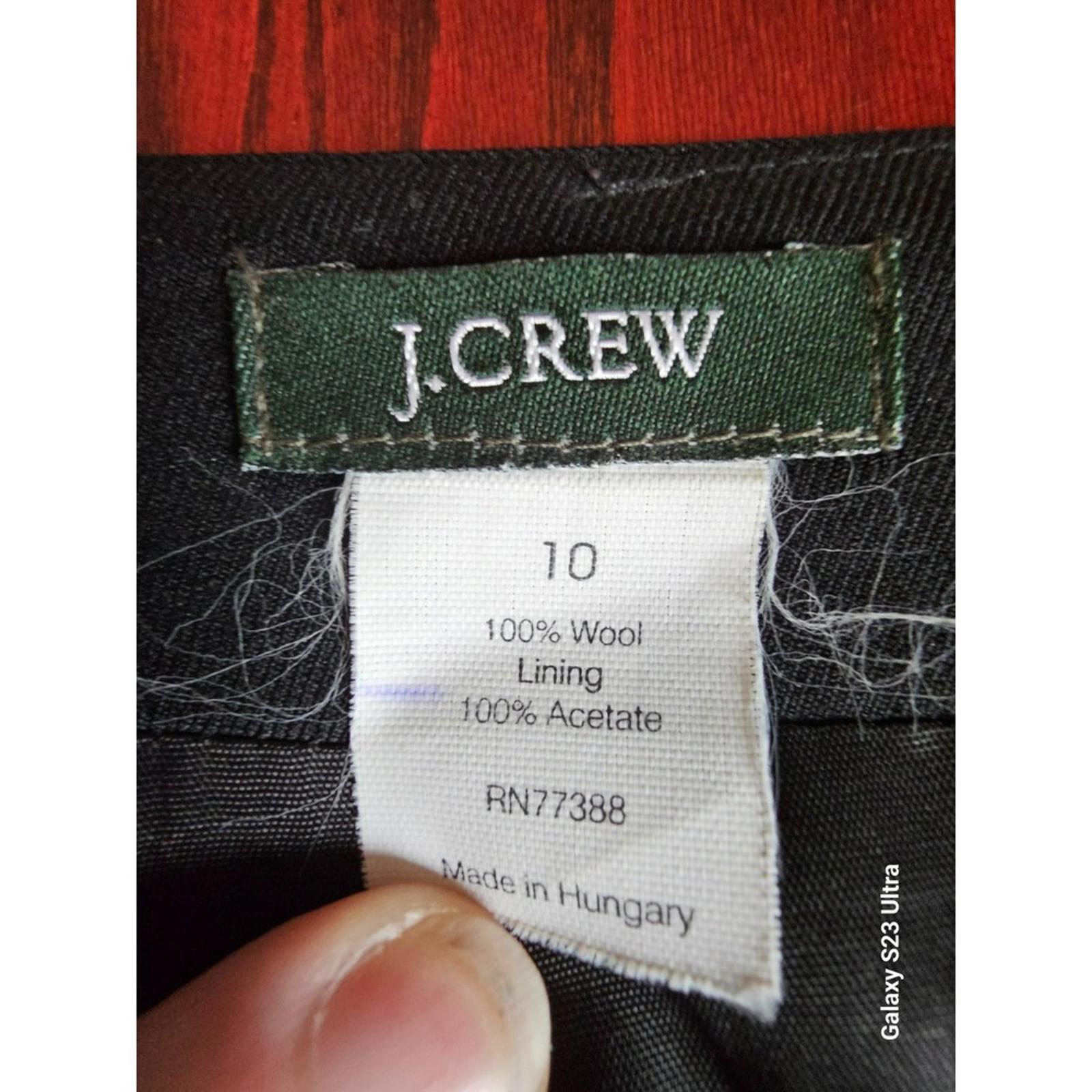 J Crew Black Wool Pencil Skirt Size 10 Fully Lined Classic Workwear