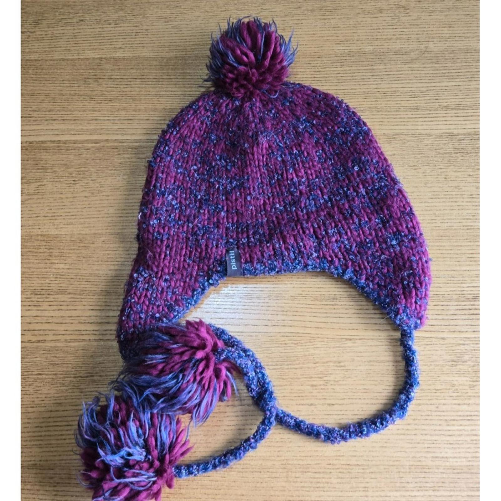 Pistil Cozy Knit Earflap Hat with Pom-Poms
