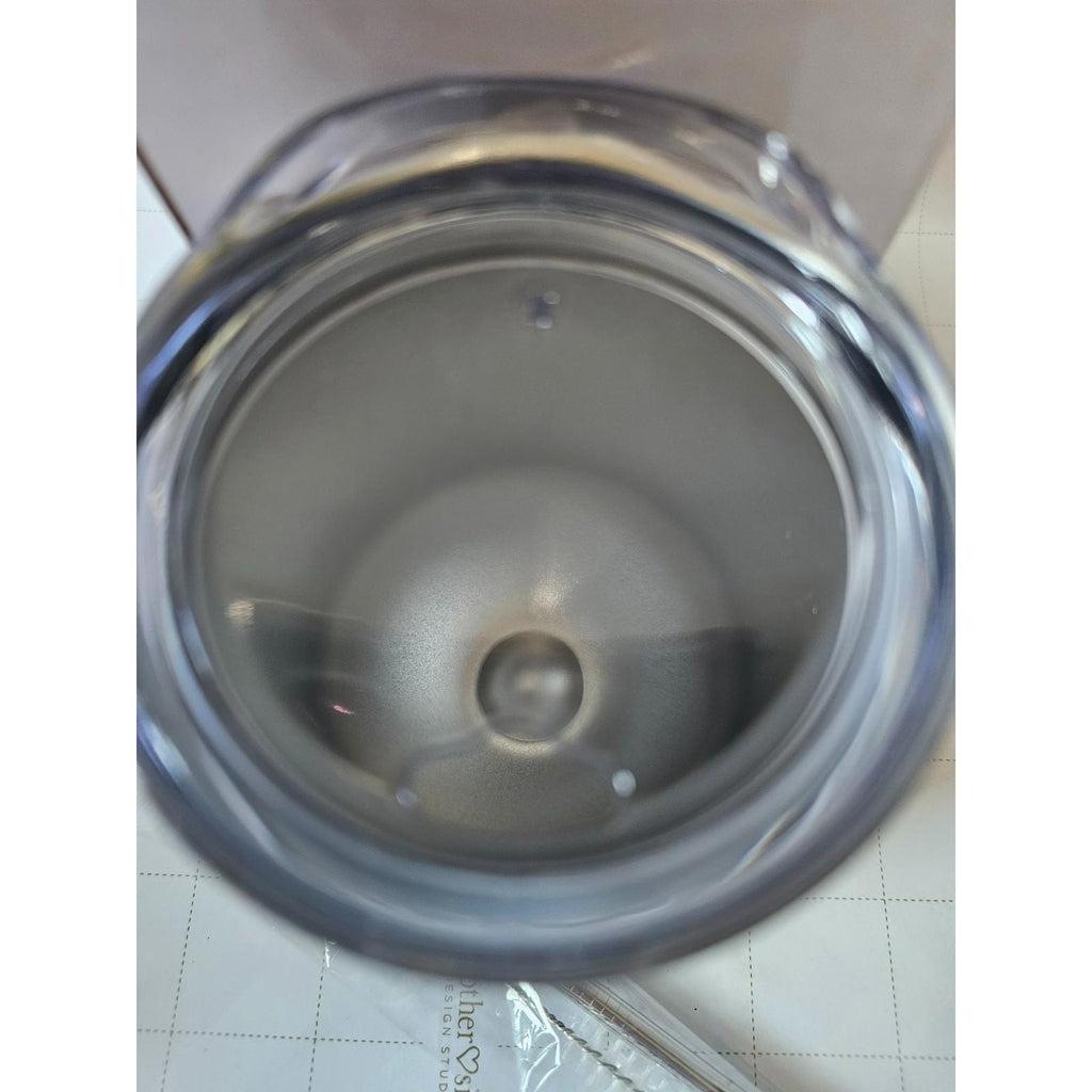 12oz Stainless Steel Insulated Wine Tumbler with Lid White Coating NEW