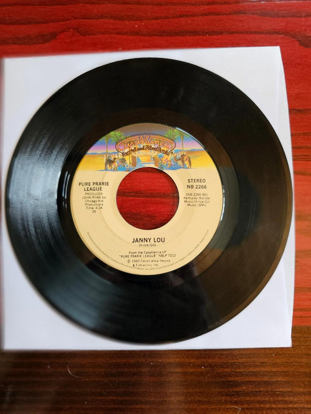 Pure Prairie League Let Me Love You Tonight / Janny Lou 45 record