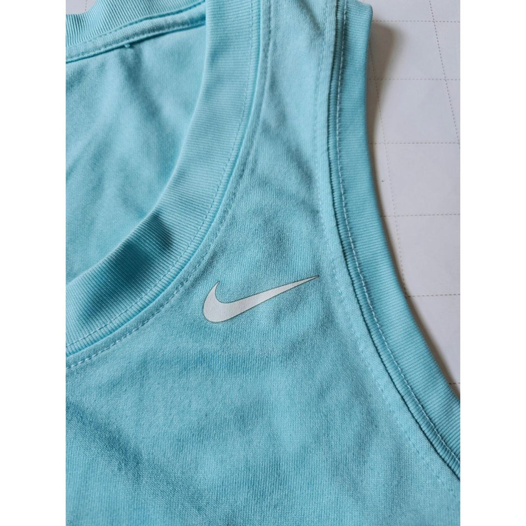 Nike Dri Fit Tank Top Size XS Women's Light Blue Running Racer Back Tee