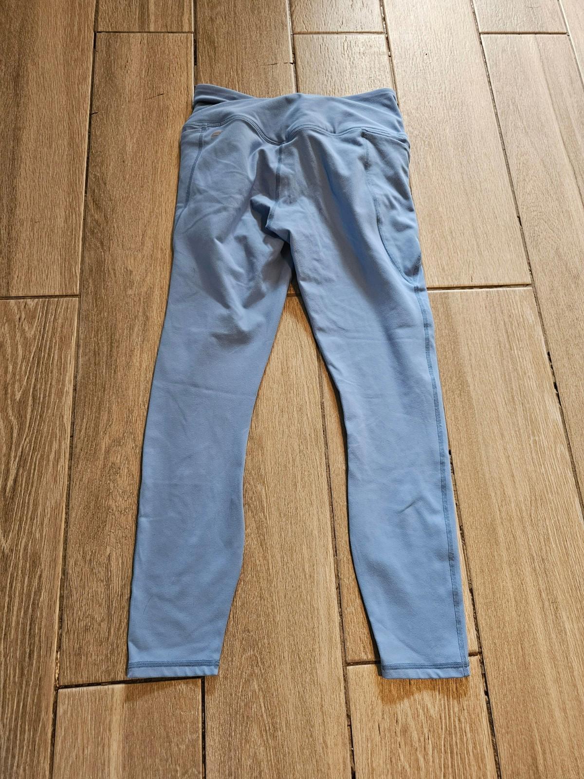 Fabletics PureLuxe High-Waist Leggings XS Blue Seamless Soft Stretch Yoga Pants