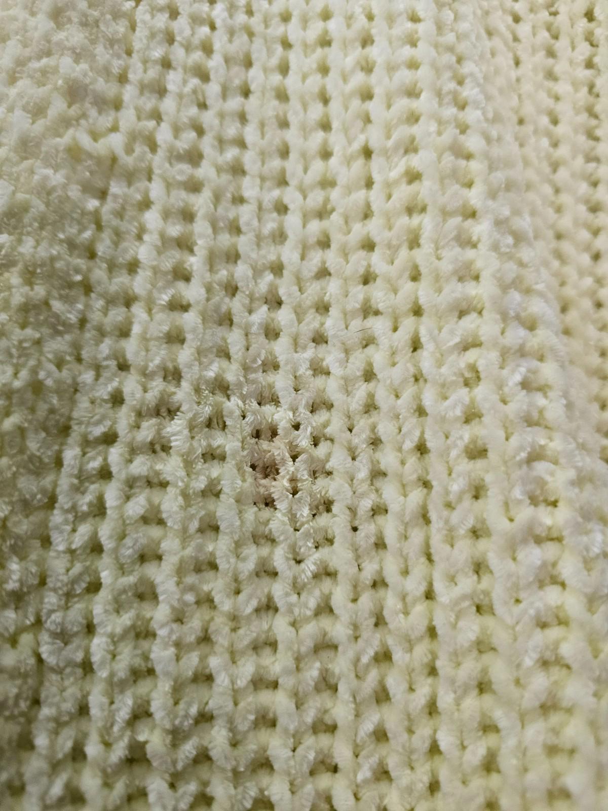 Ophelia Roe Chenille Knit Cardigan Pale Yellow Women’s 1X