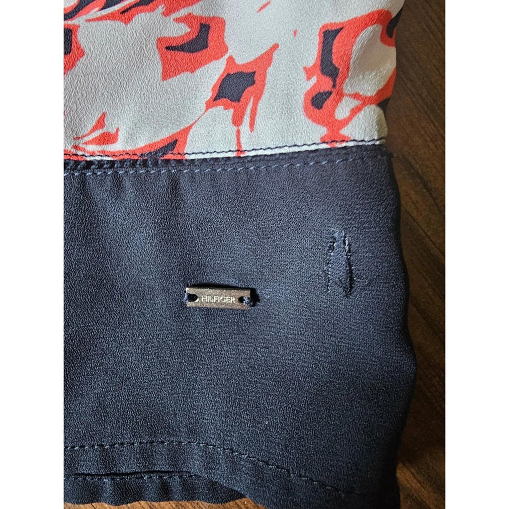 Tommy Hilfiger Navy Red White Floral Sleeveless Top M