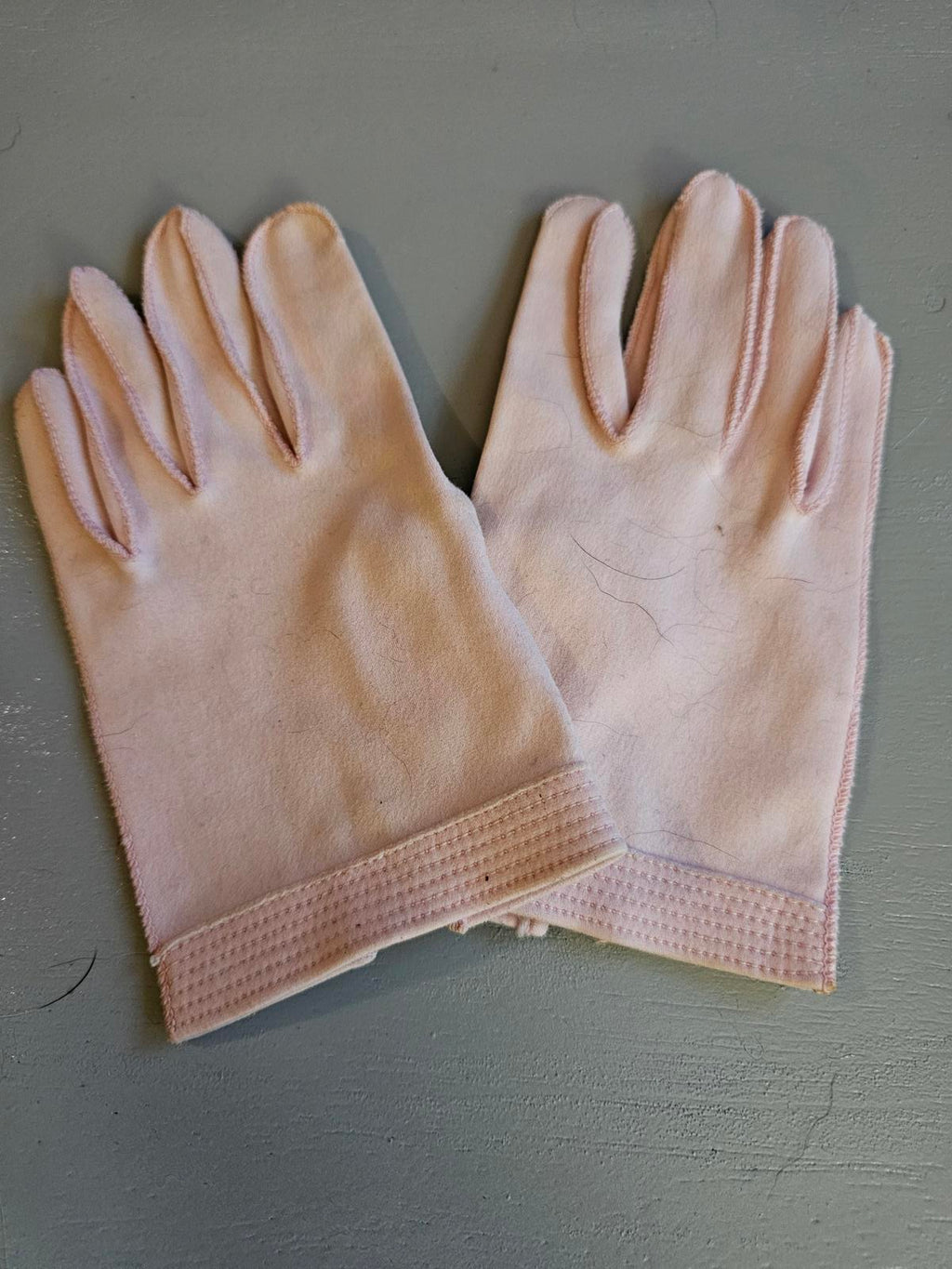 Vintage Wear Right Pink Gloves Made in Germany (U.S. Zone), 1940s–50s