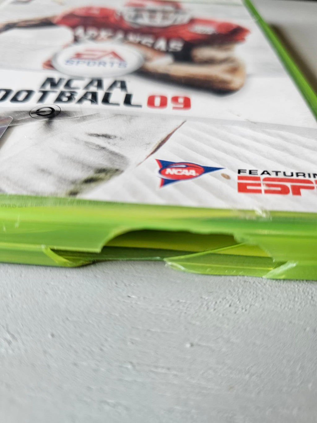 NCAA Football 09 (Microsoft Xbox 360, 2008) Complete w/ Manual Untested