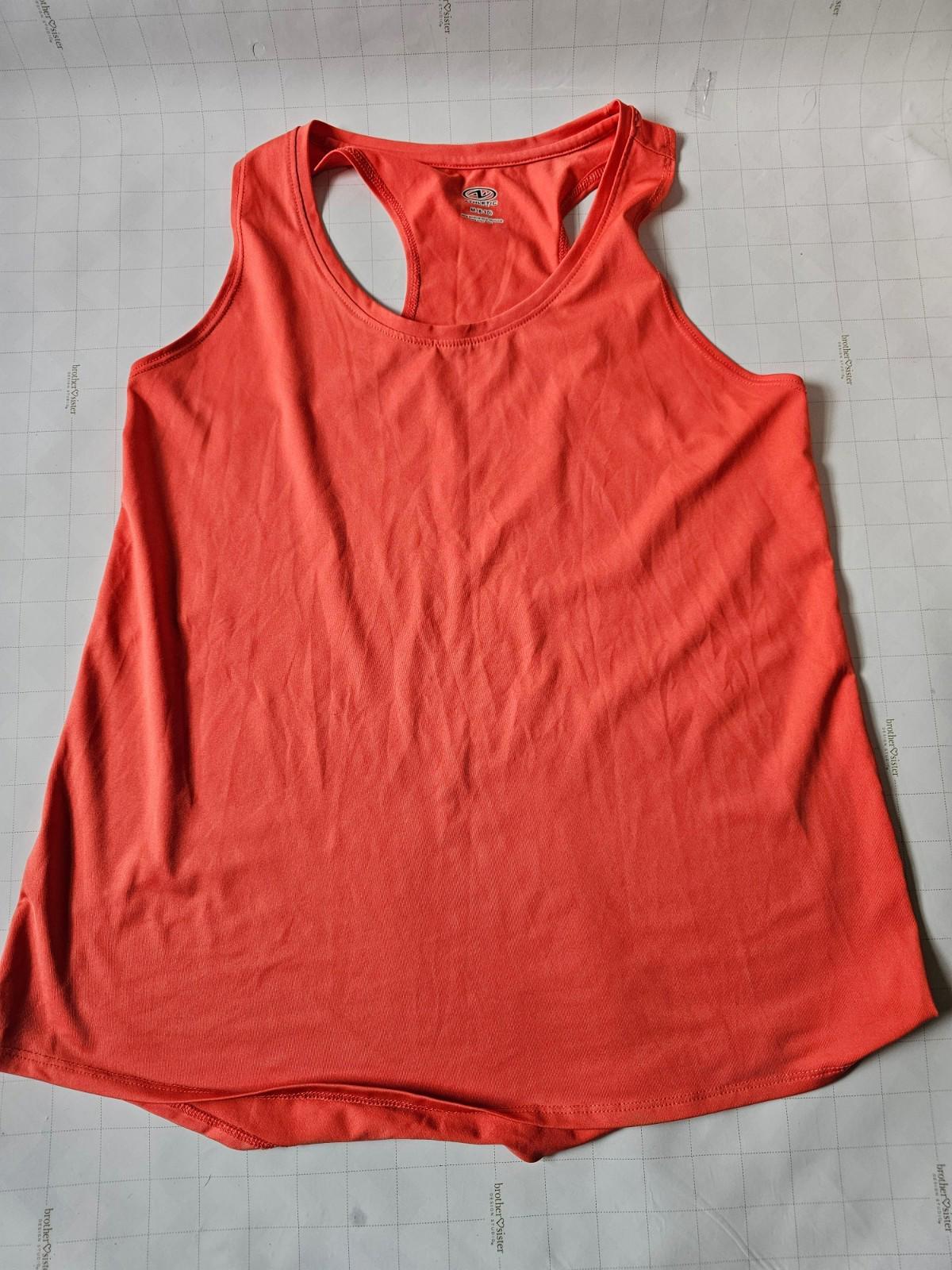 Athletic Works Women’s Racerback Tank Top Coral Orange Size M (8-10) Activewear