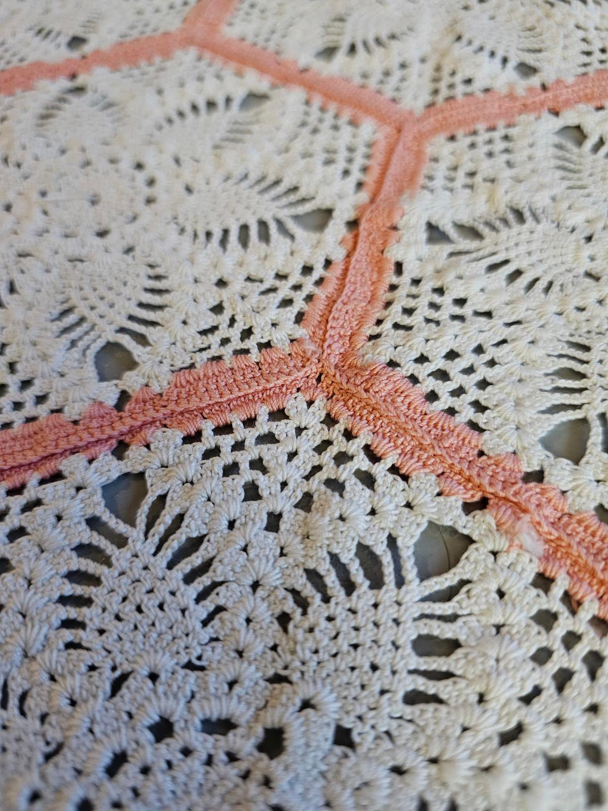 Sassy Hexagon Crochet Lace Doily - Handmade Charm!