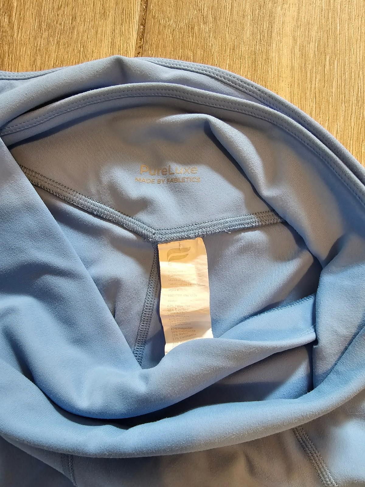 Fabletics PureLuxe High-Waist Leggings XS Blue Seamless Soft Stretch Yoga Pants