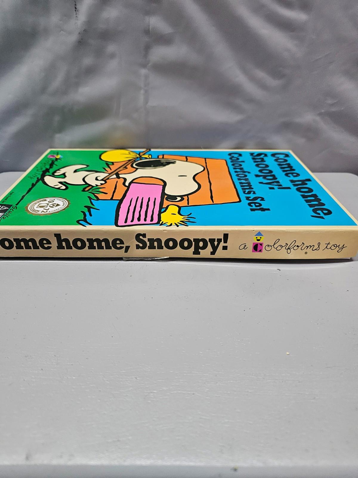 Vintage 1972 “Come Home, Snoopy!” Colorforms Set Peanuts Charles Schulz