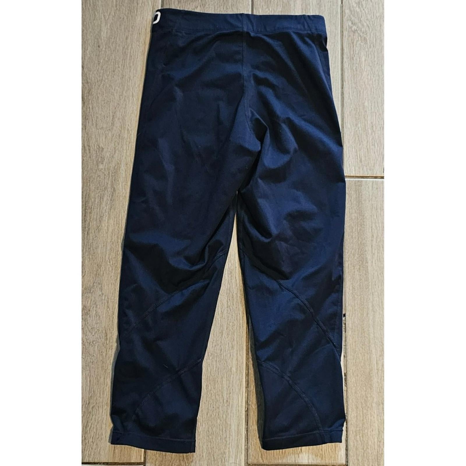 Nike Pro Compression Capri Leggings Small Navy Blue Workout Training