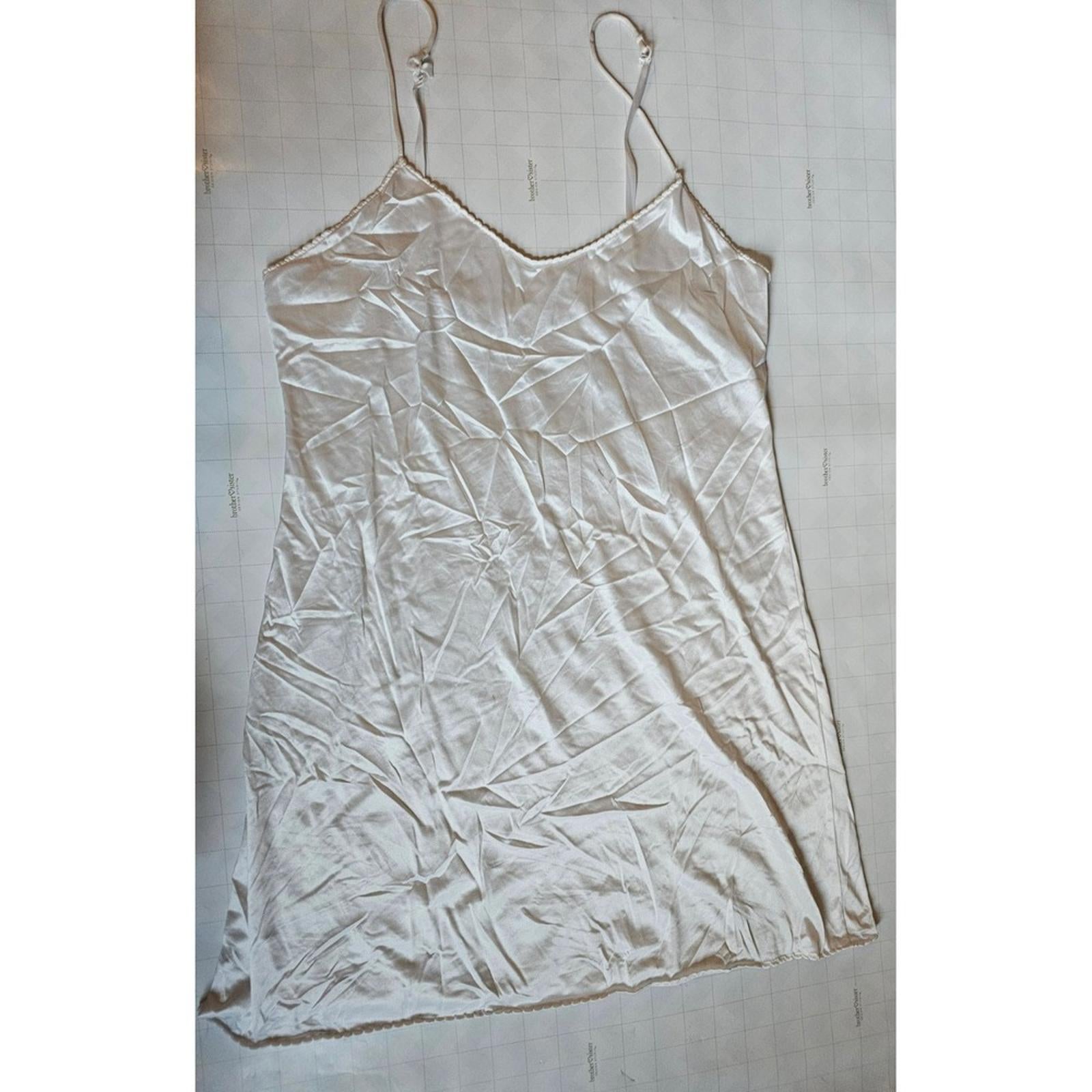 Vassarette White Satin Chemise - Slip into Comfort and Sass!