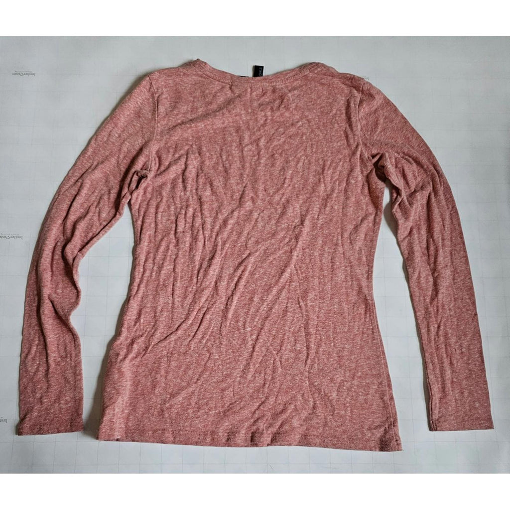 Cynthia Rowley Women's Heather Rose Pink Long Sleeve Top XS