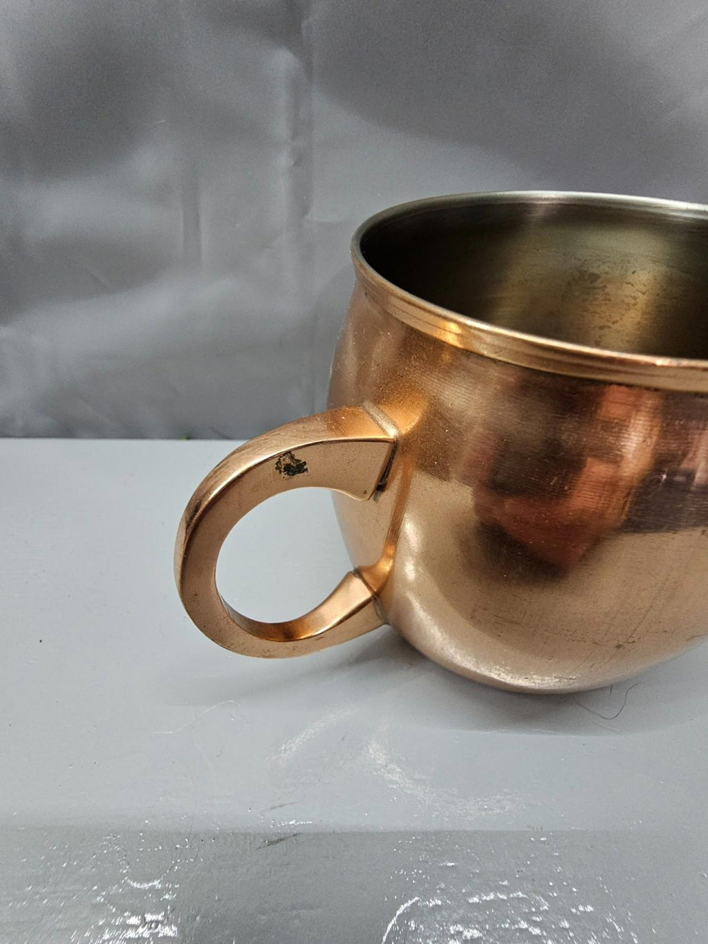 Mikasa Moscow Mule Copper Mug Polished Copper Finish with Brass Handle 16 oz