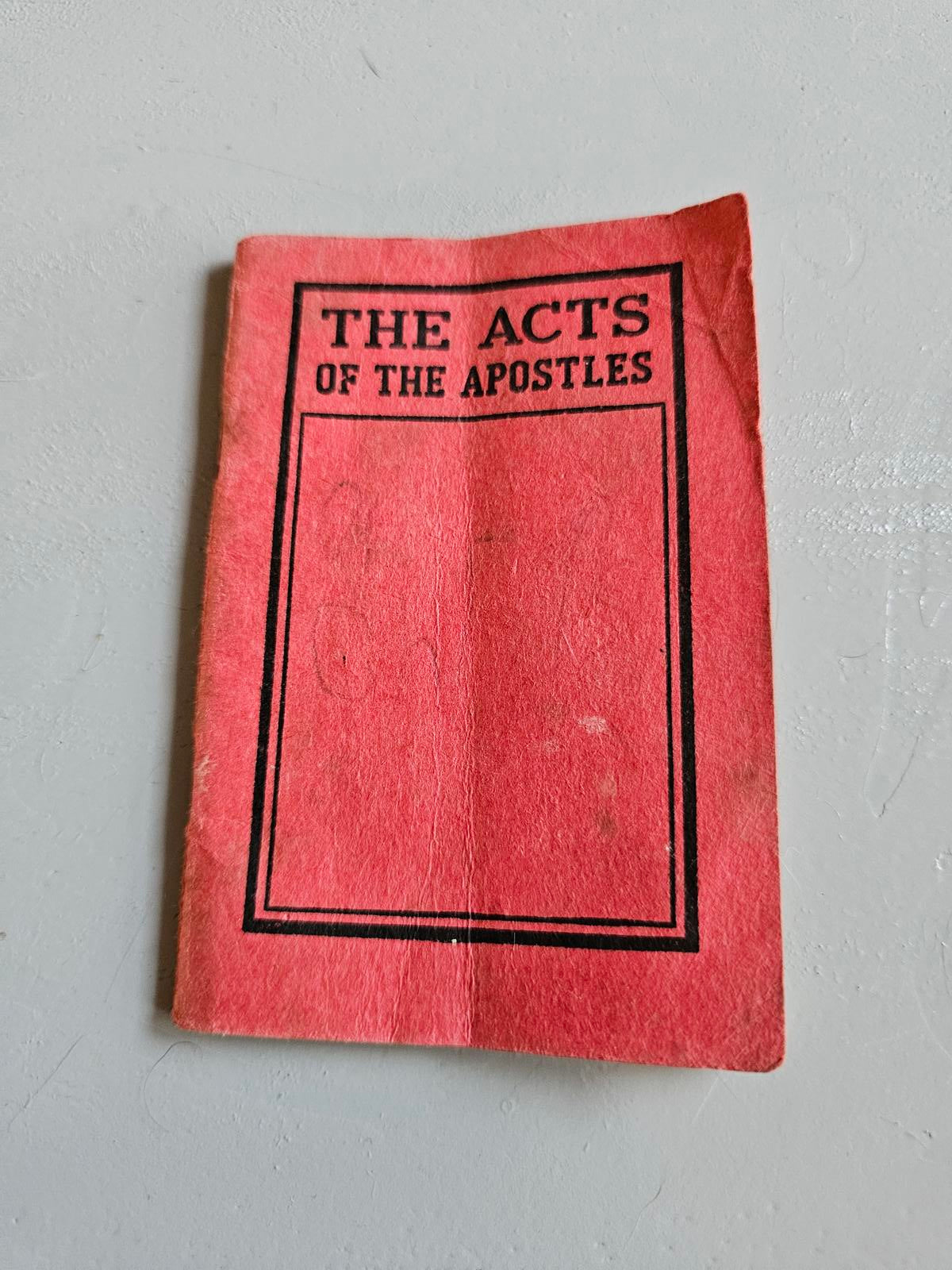 Vintage 'The Acts of the Apostles' Pocket Book - Holy History in Your Pocket!