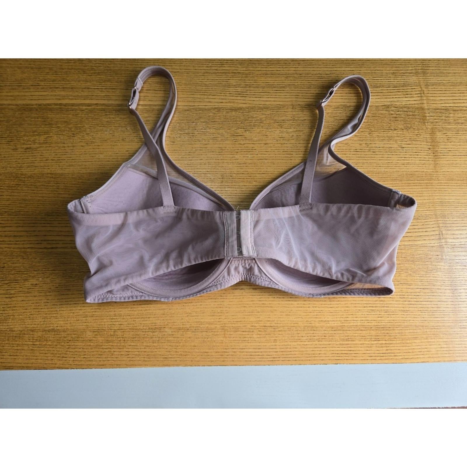 Mauve Mesh Underwire Bra 38DD Attitude Fully Intact
