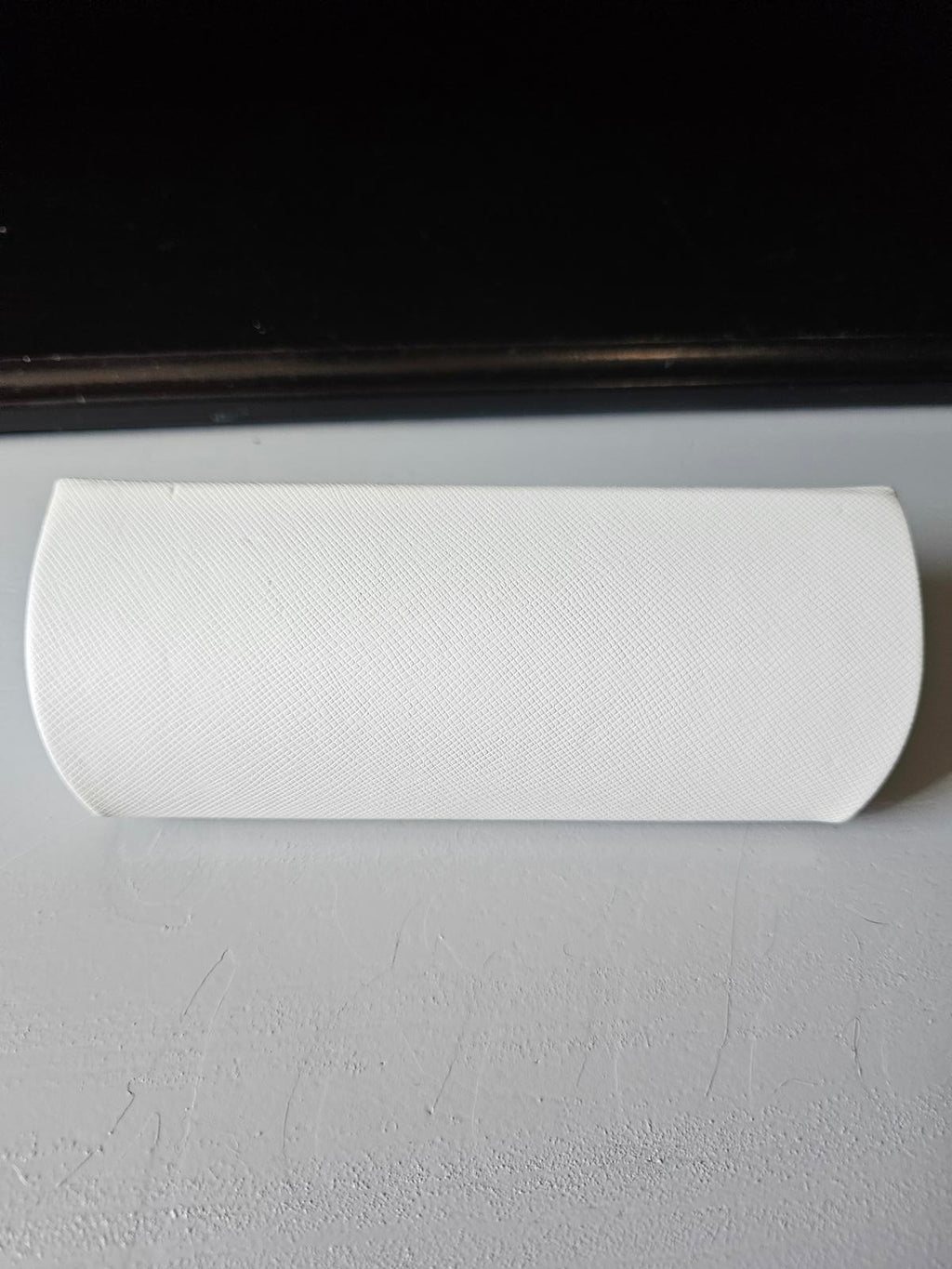 Michael Kors White Hard Shell Sunglasses Case with Cleaning Cloth