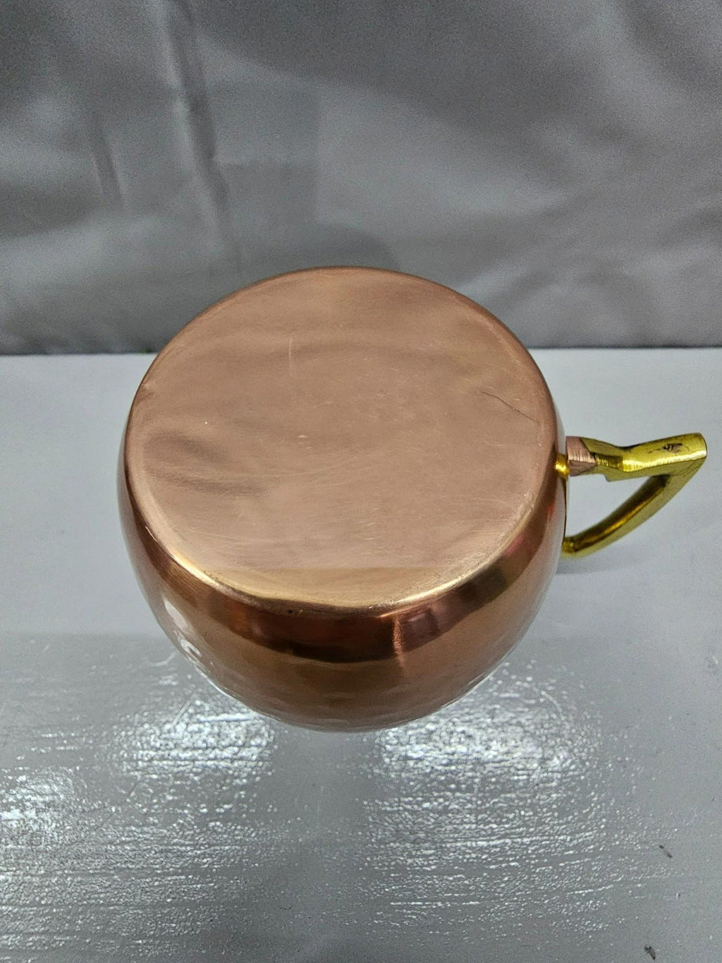 Hammered Copper Moscow Mule Mug Brass Handle 16 oz Classic Barware