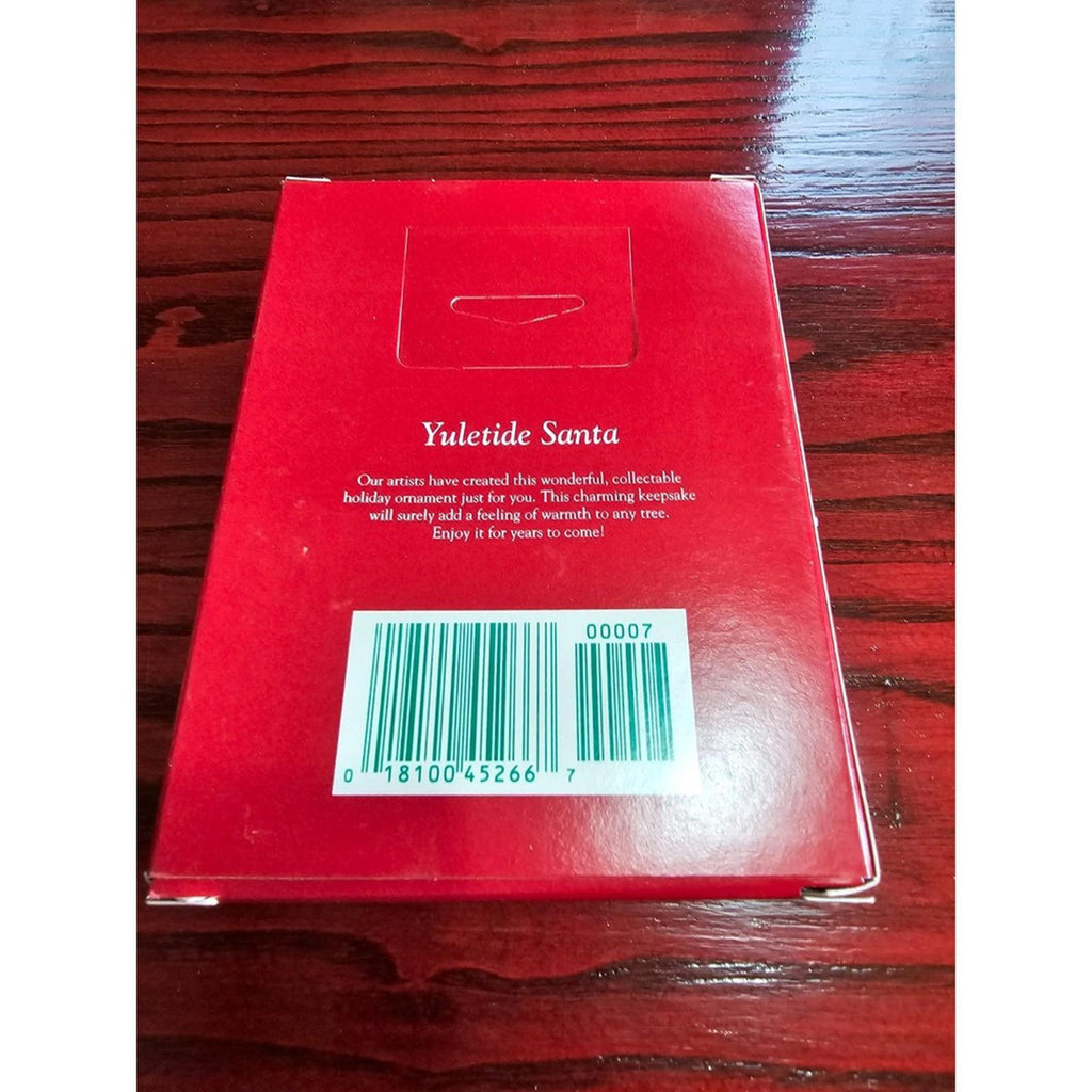 Vintage American Greetings Yuletide Santa Ornament Forget Me Not