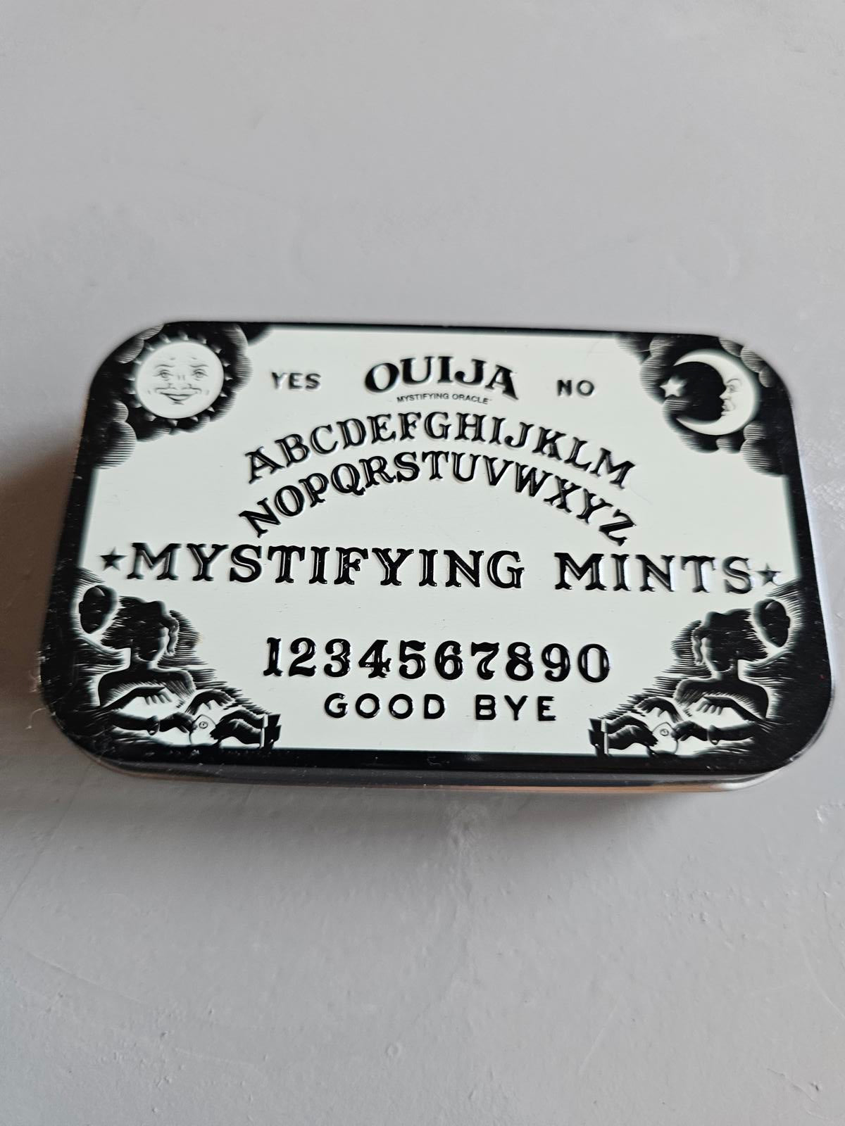 Ouija Mystifying Mints Tin - Spooky Sweetness in a Box