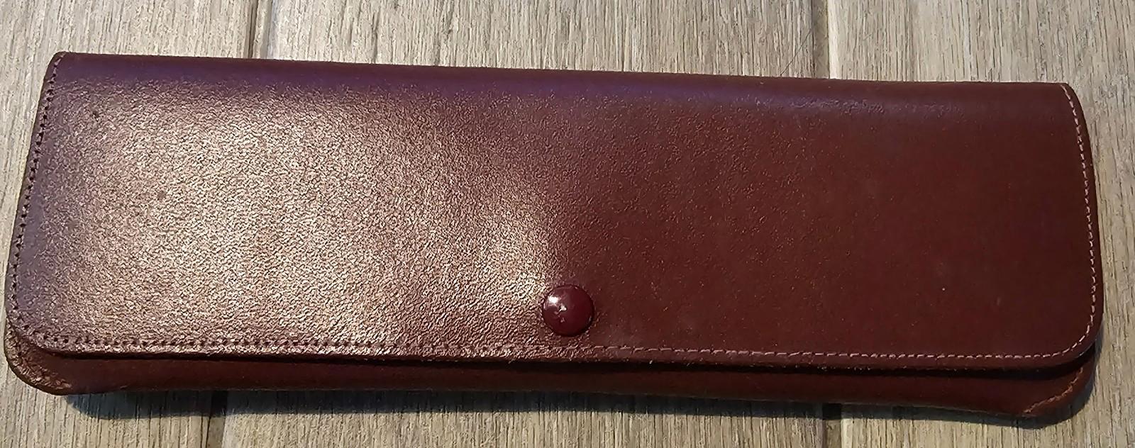 Vintage Wiss Model C Pinking Shears with Original Leather Case & Paperwork