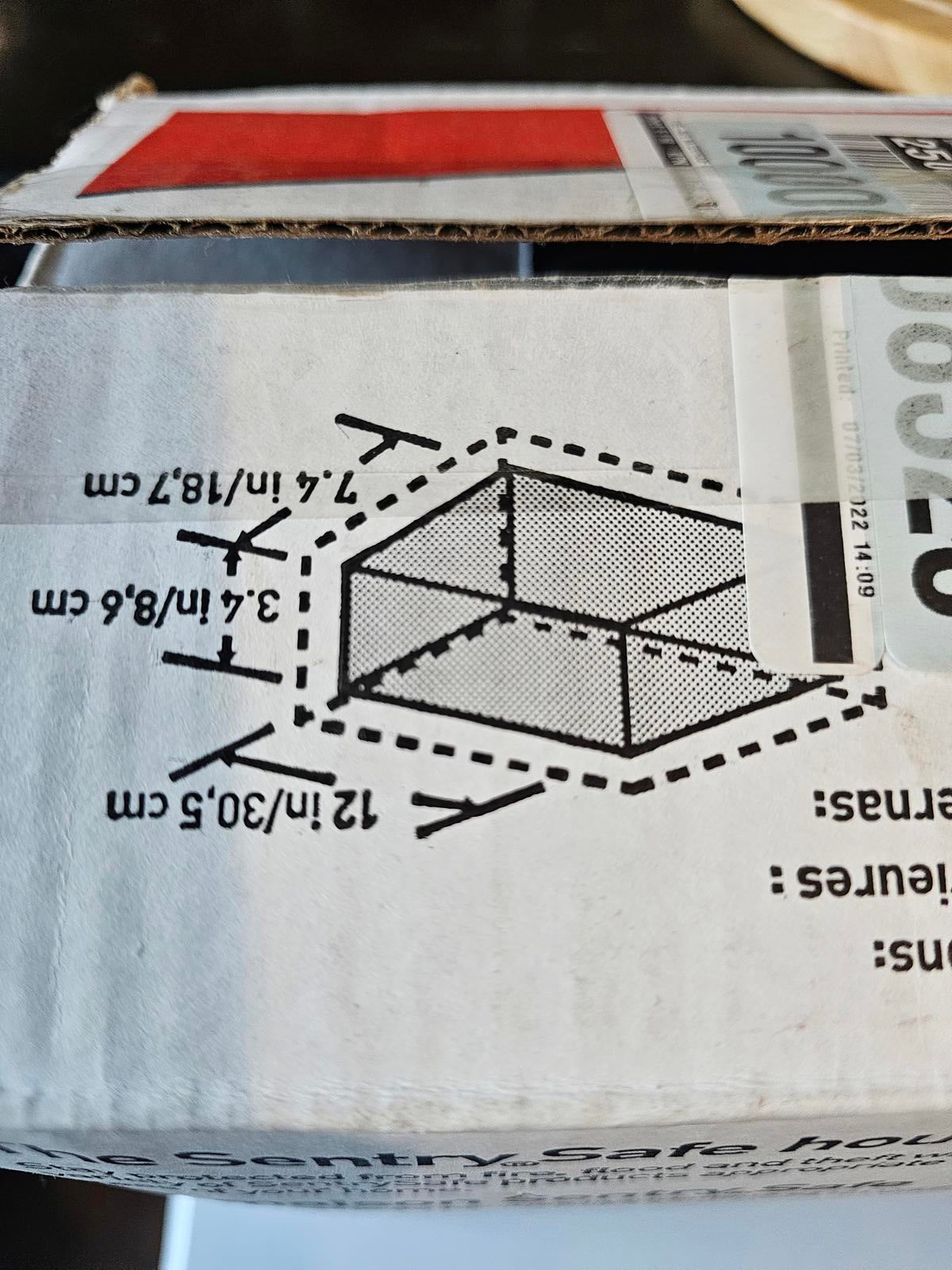 NEW SentrySafe H0100 Fireproof Waterproof Security Safe – Key Lock – Unused