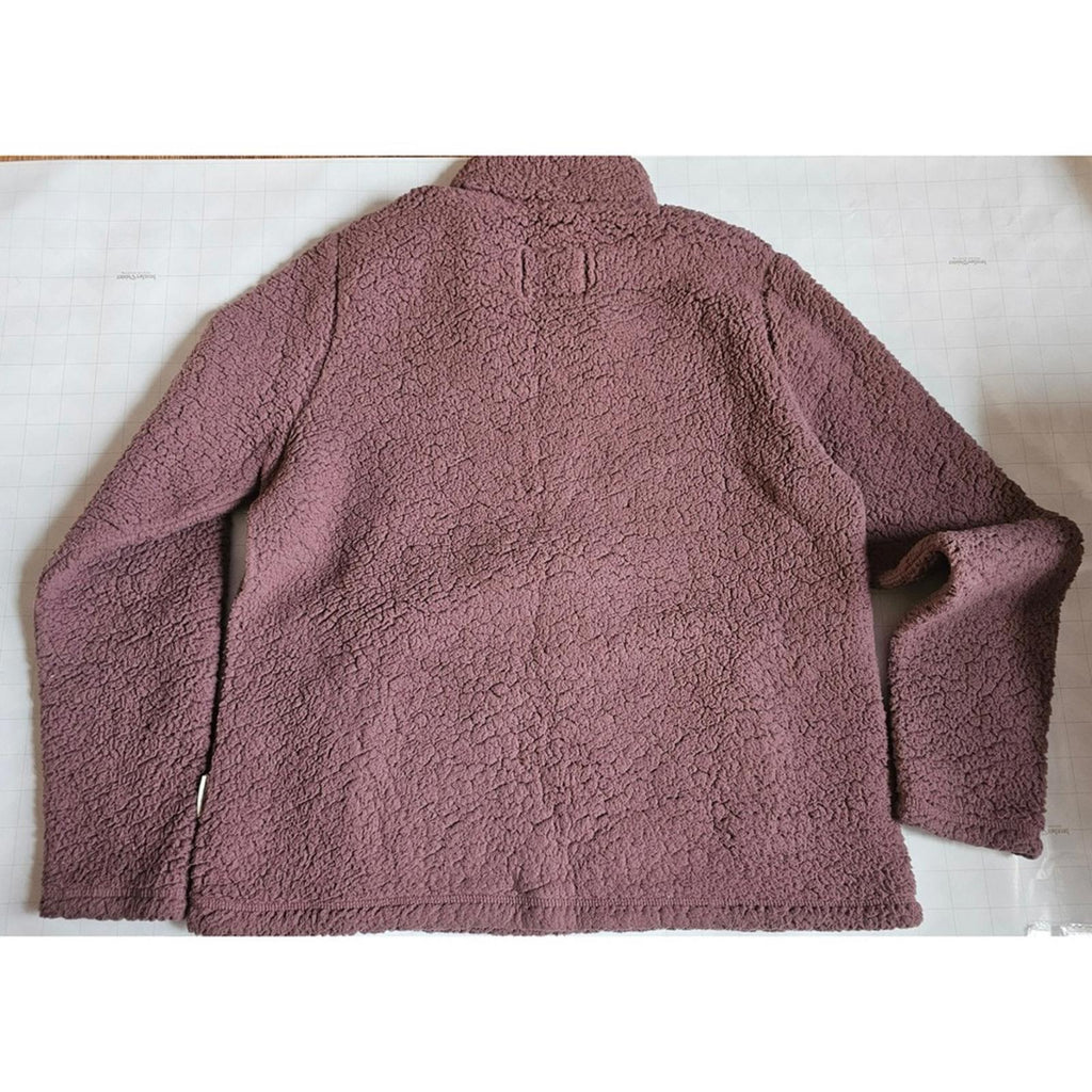 Abercrombie and Fitch Mauve Sherpa Fleece Pullover Women's Large