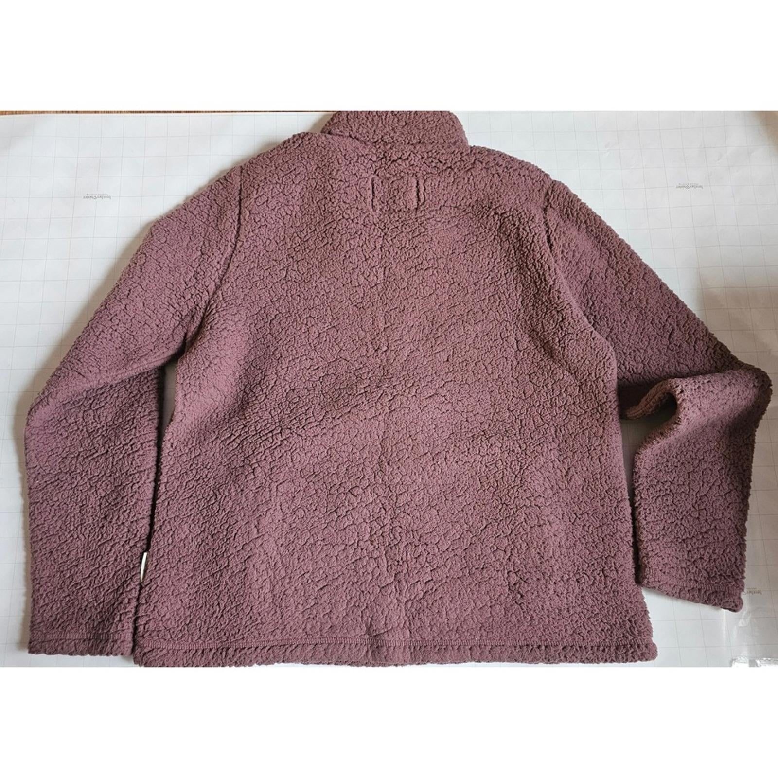 Abercrombie and Fitch Mauve Sherpa Fleece Pullover Women's Large