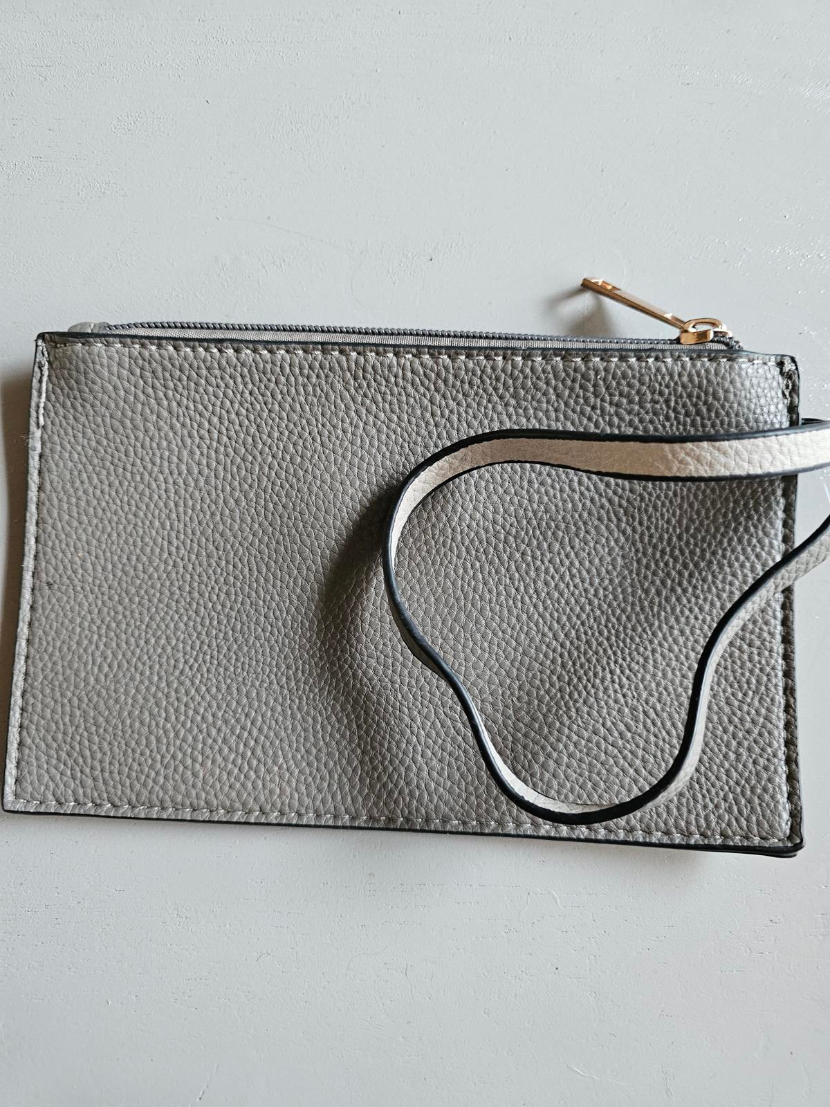 Gray Leather Wristlet Clutch - Your New Pocket-Sized Sidekick